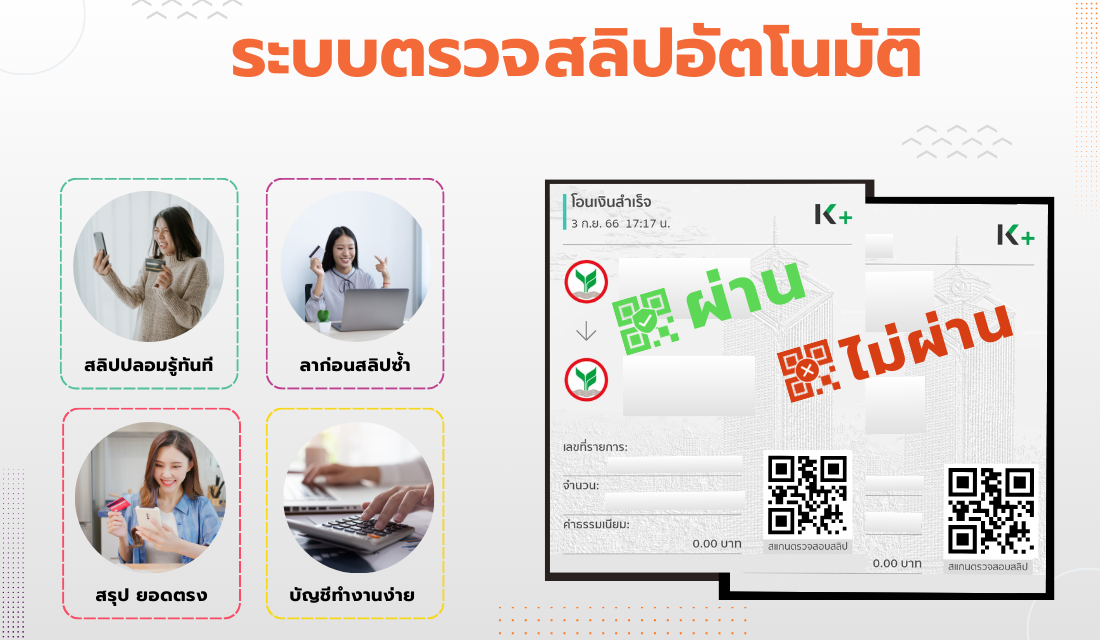 ระบบตรวจสลิปอัตโนมัติ หมดปัญหาสลิปปลอม สลิปซ้ำ ยอดไม่ตรง